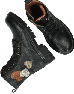 IK-KE Veterboots Zwart Meisjes