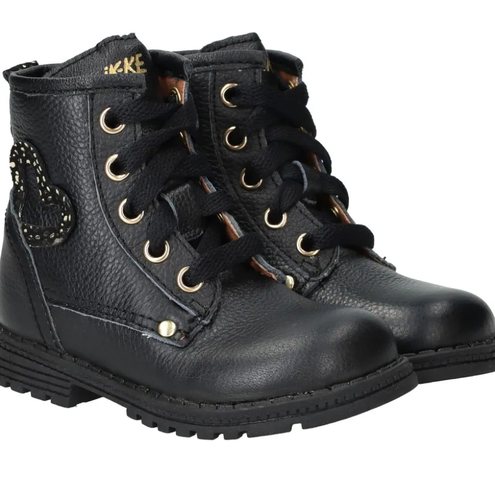 IK-KE Veterboots Zwart Meisjes