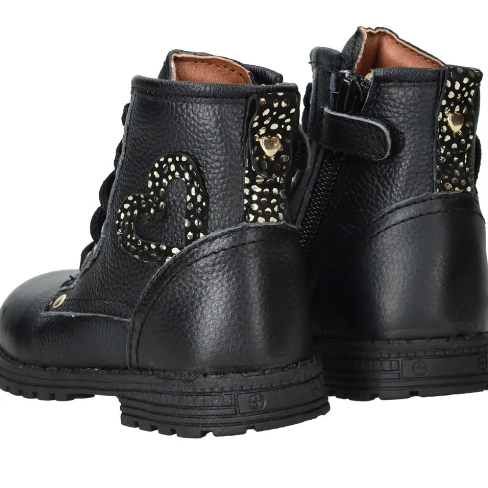 IK-KE Veterboots Zwart Meisjes