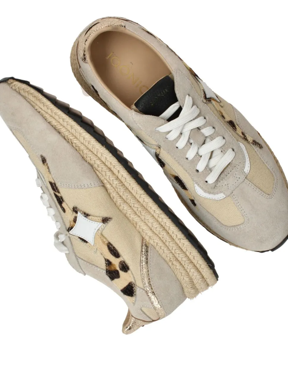 IQÔNIC Sneakers Beige Dames