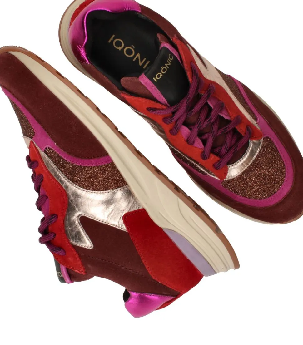 IQÔNIC Sneakers Rood Dames
