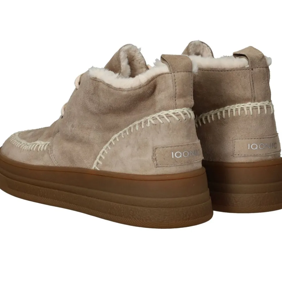 Iqonic Veterschoenen Beige Dames
