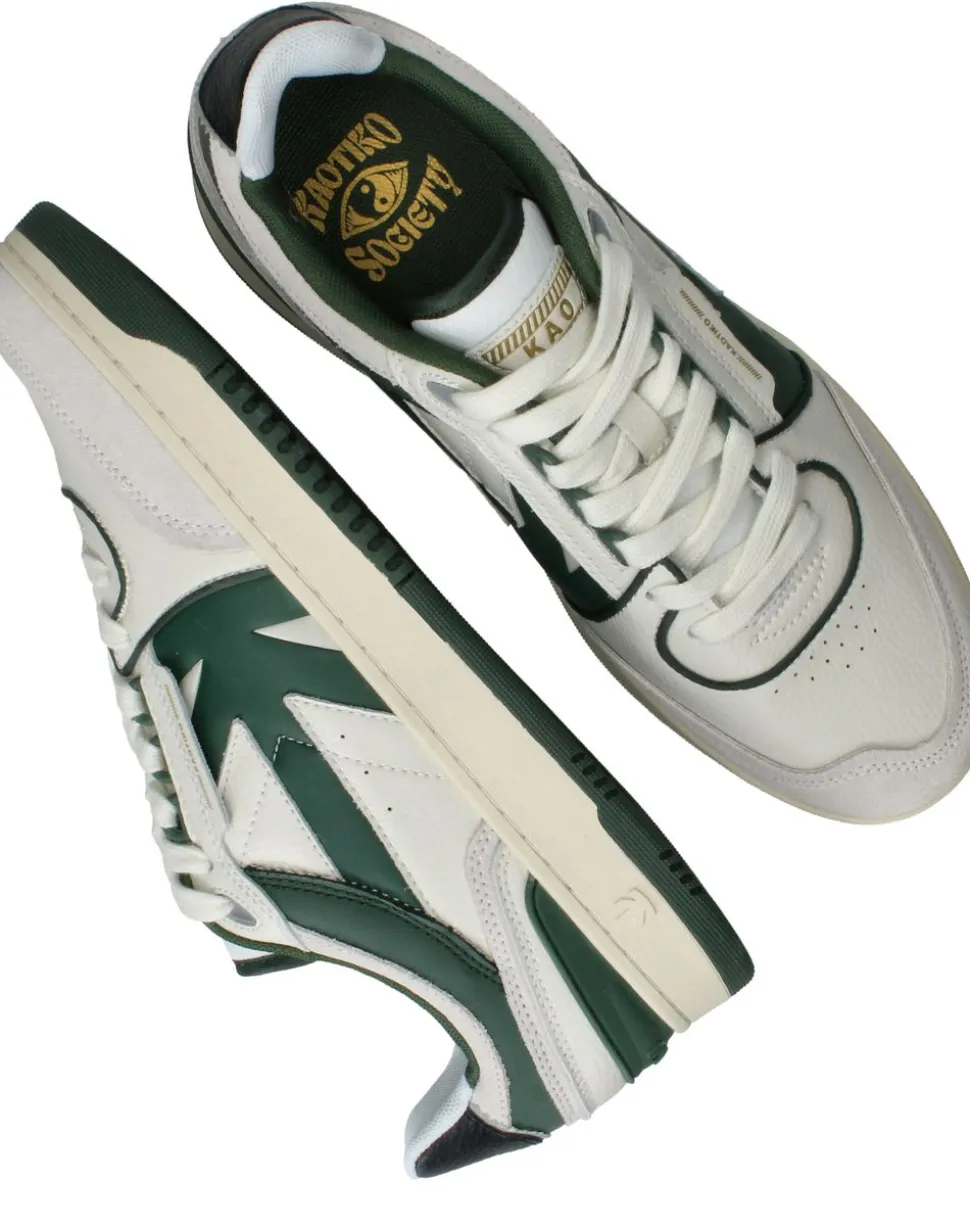 Kaotiko Boston Piping Sneakers Groen Heren