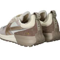 Kaotiko Detroit Gold Sneakers Taupe Dames