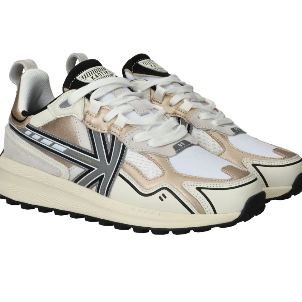 Kaotiko Detroit Tach Sneakers Beige Dames