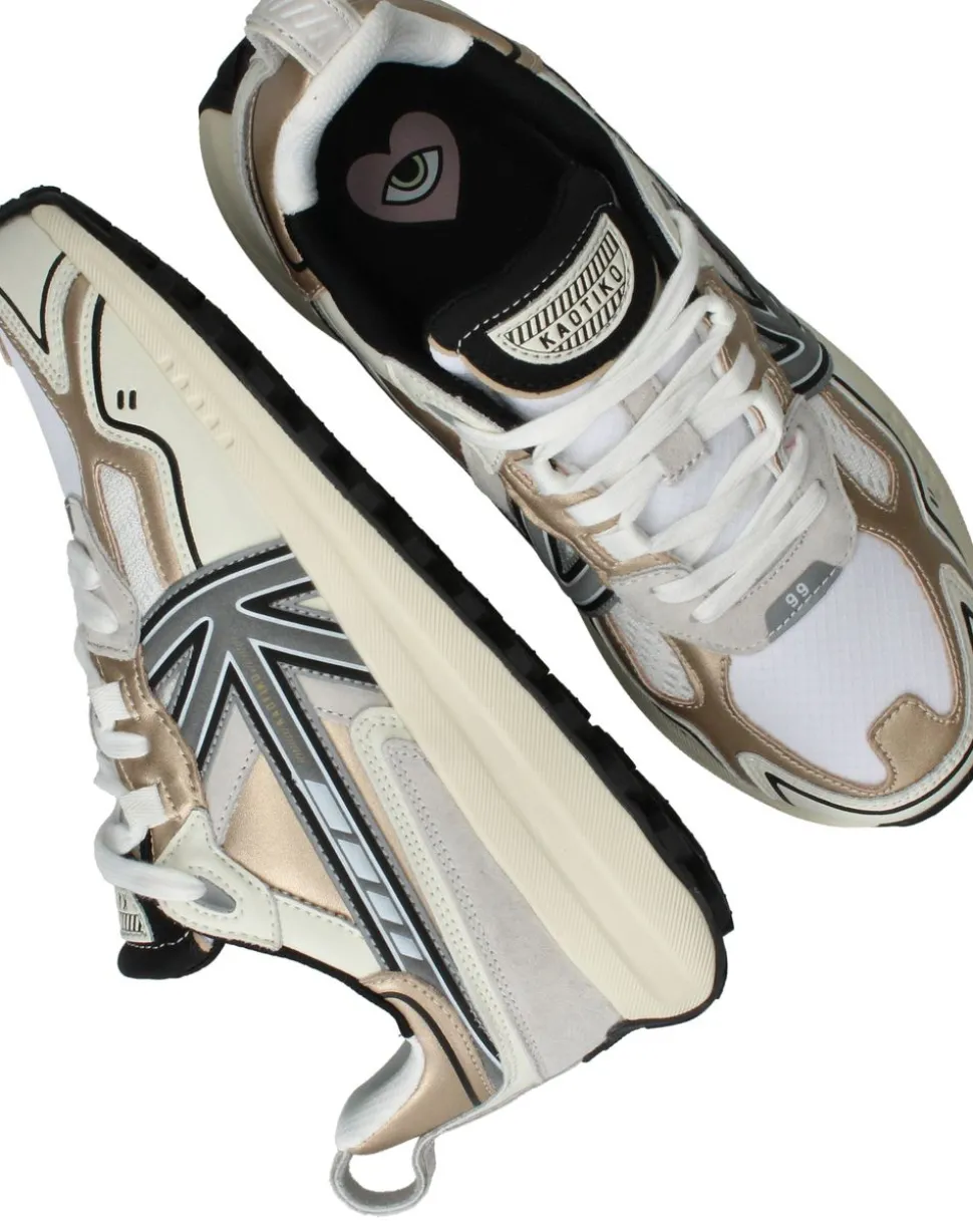 Kaotiko Detroit Tach Sneakers Beige Dames