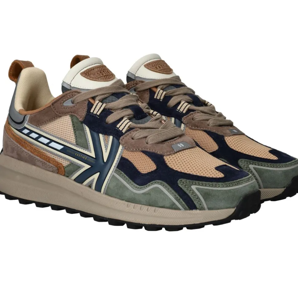 Kaotiko Vancouver Tech Sneakers Groen Heren