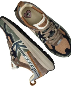 Kaotiko Vancouver Tech Sneakers Groen Heren