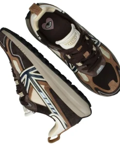 Kaotiko Vancouver Tech Sneakers Bruin Heren