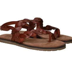 Lazamani Sandalen Bruin Dames