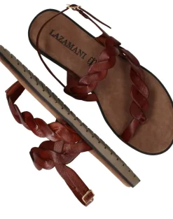 Lazamani Sandalen Bruin Dames