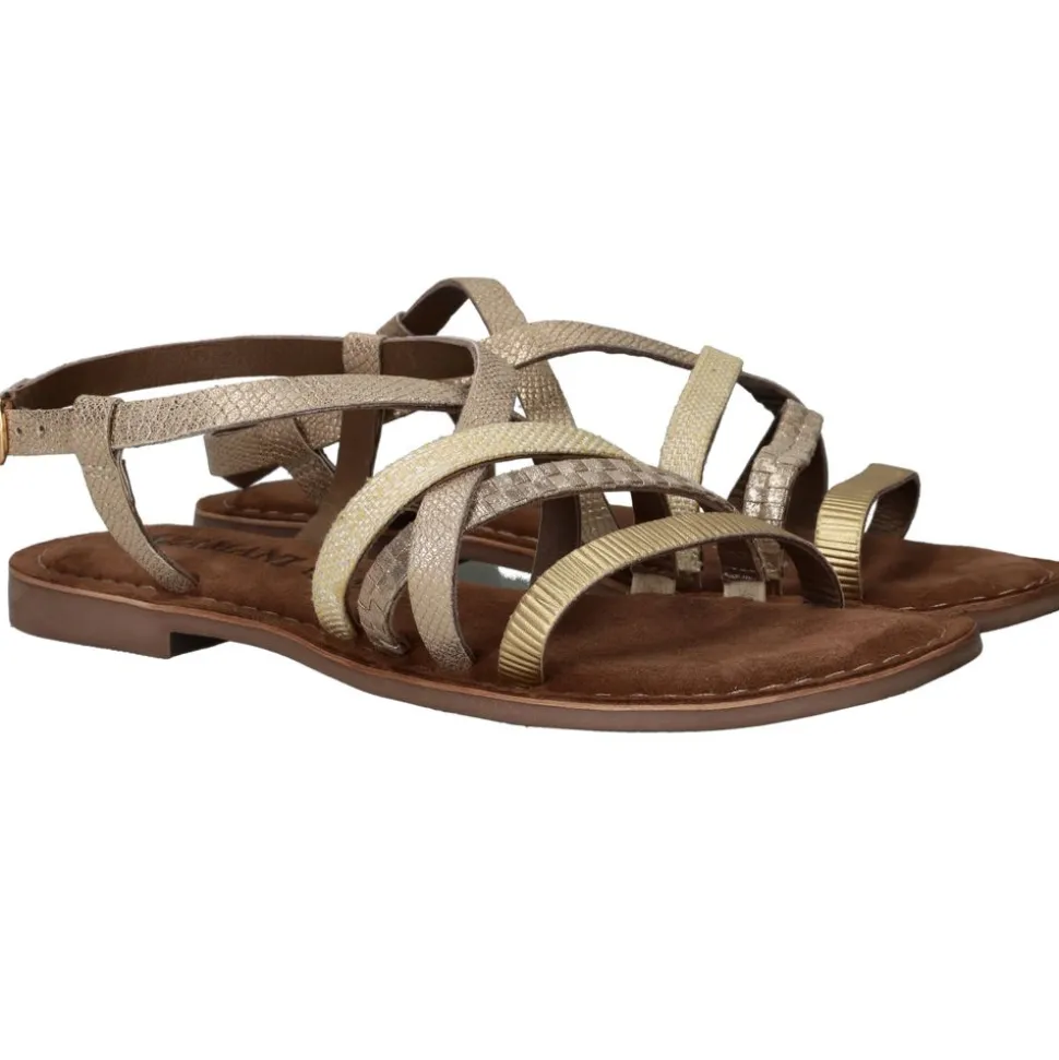 Lazamani Sandalen Goud Dames