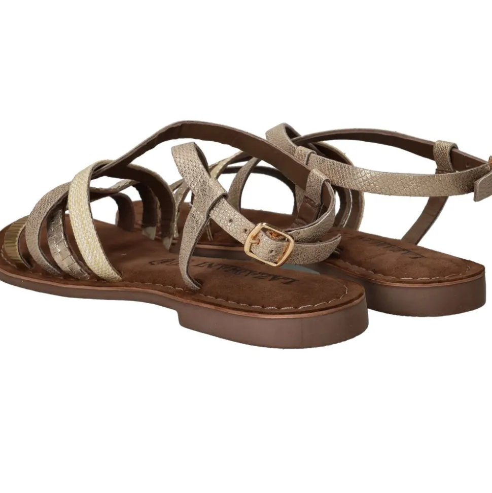 Lazamani Sandalen Goud Dames