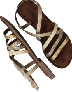 Lazamani Sandalen Goud Dames