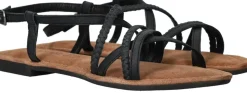 Lazamani Sandalen Zwart Dames