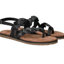 Lazamani Sandalen Zwart Dames