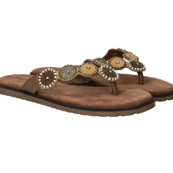 Lazamani Slippers Beige Dames