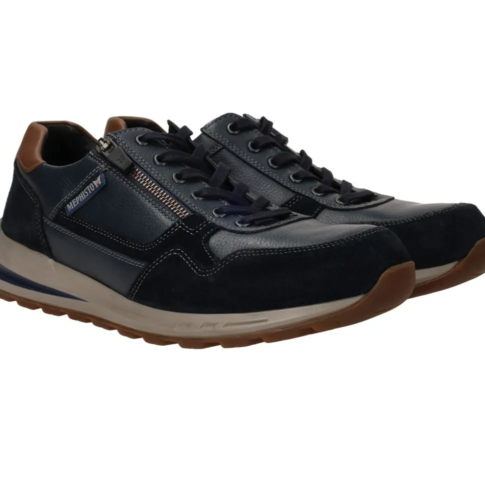 Mephisto Bradley Velsport Sneakers Blauw Heren