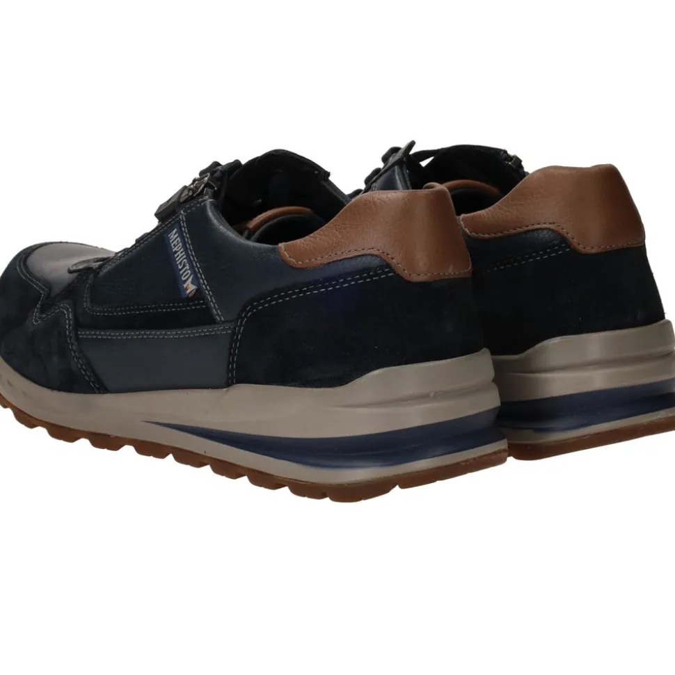 Mephisto Bradley Velsport Sneakers Blauw Heren