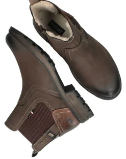 Mustang Chelseaboots Bruin Heren