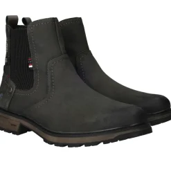 Mustang Chelseaboots Zwart Heren