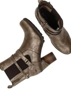 Mustang Enkellaarsjes Goud Dames