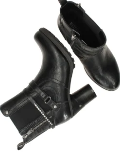 Mustang Enkellaarsjes Zwart Dames