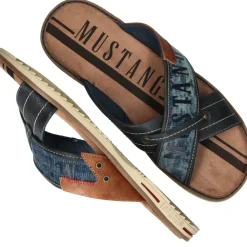 Mustang Slippers Blauw Heren