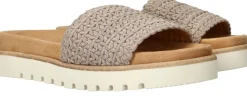 Mustang Slippers Taupe Dames