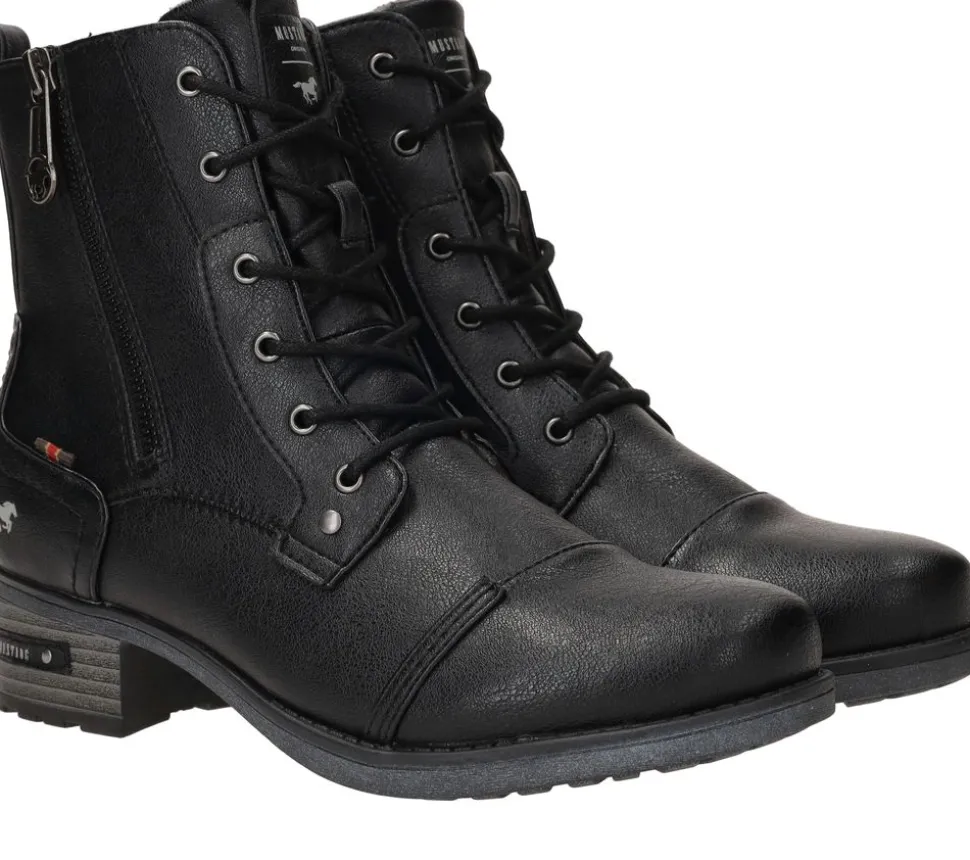 Mustang Veterboots Zwart Dames