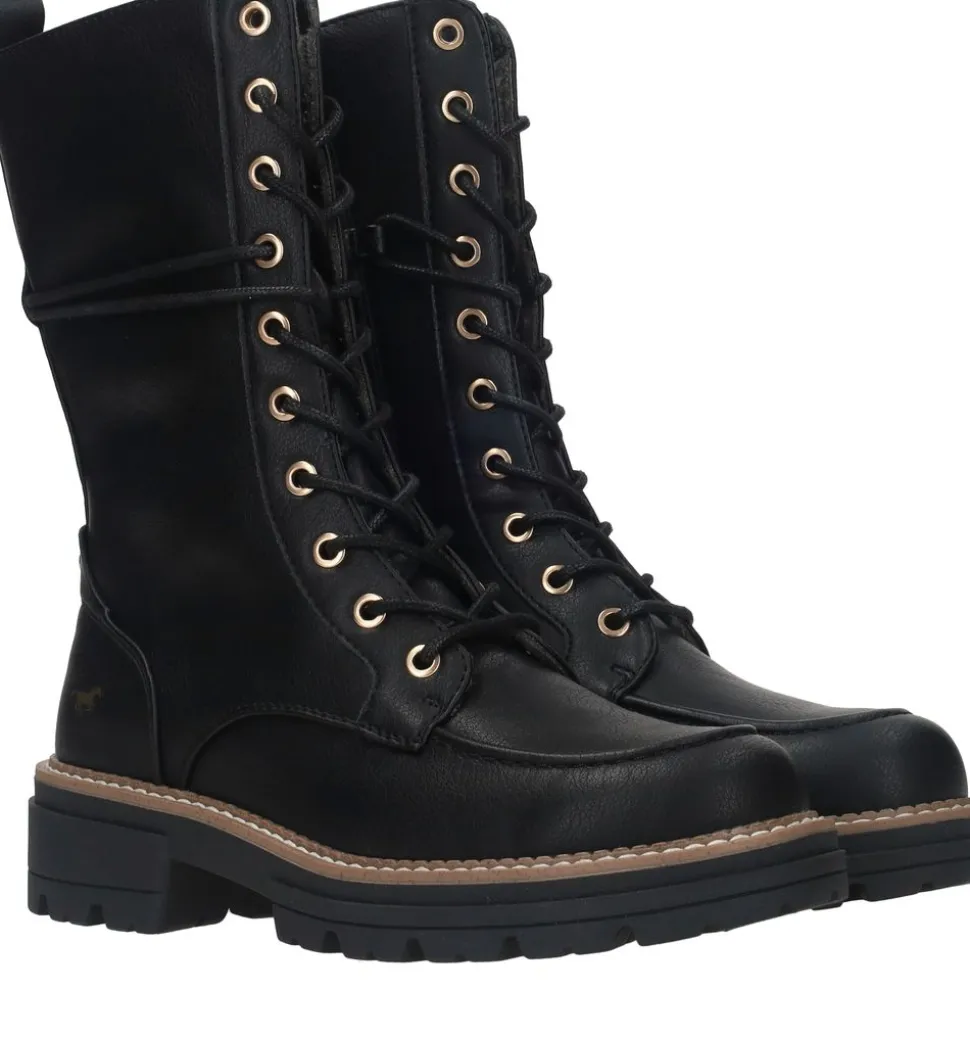 Mustang Veterboots Zwart Dames