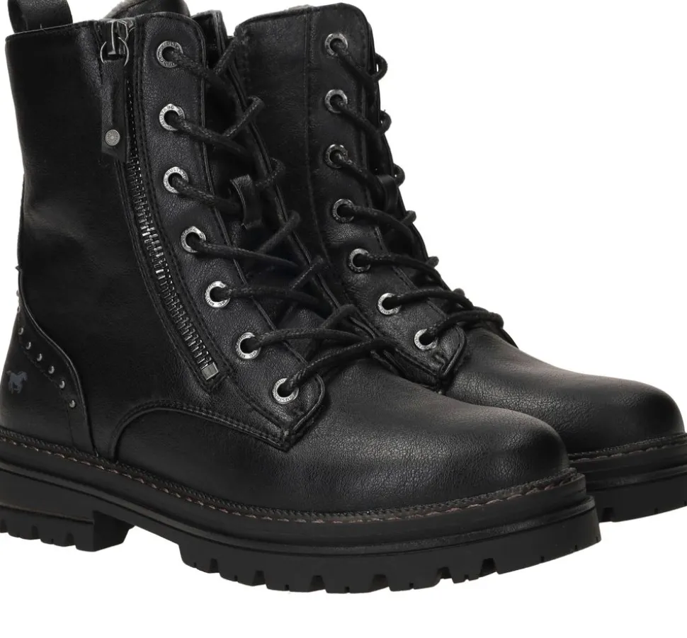 Mustang Veterboots Zwart Dames