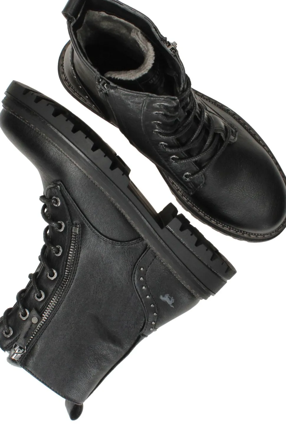 Mustang Veterboots Zwart Dames