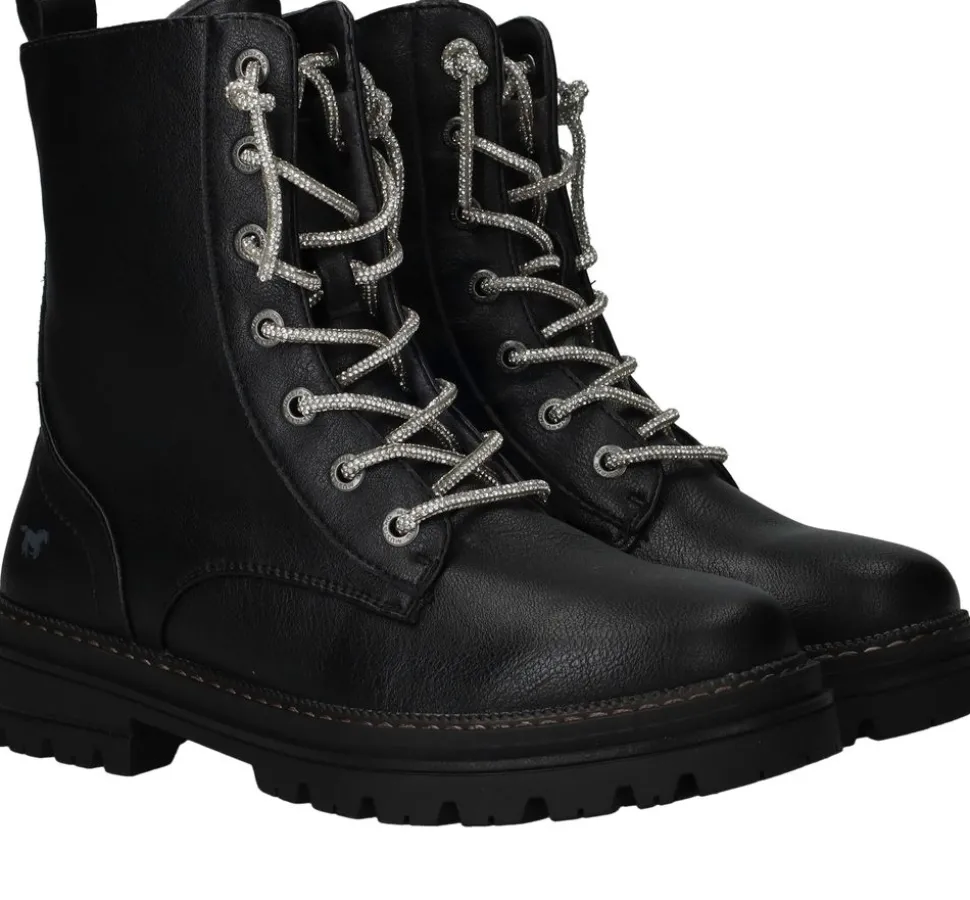 Mustang Veterboots Zwart Dames