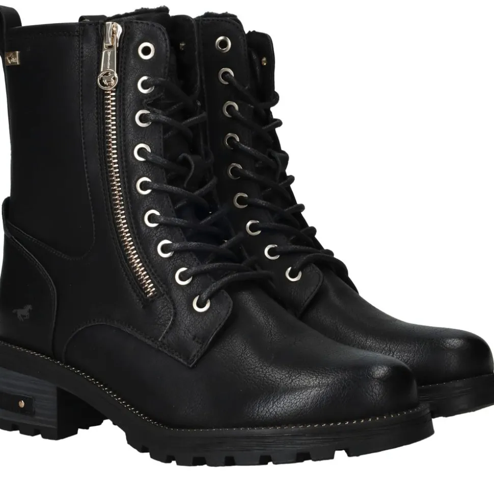 Mustang Veterboots Zwart Dames