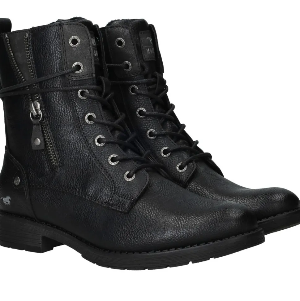 Mustang Veterboots Zwart Dames