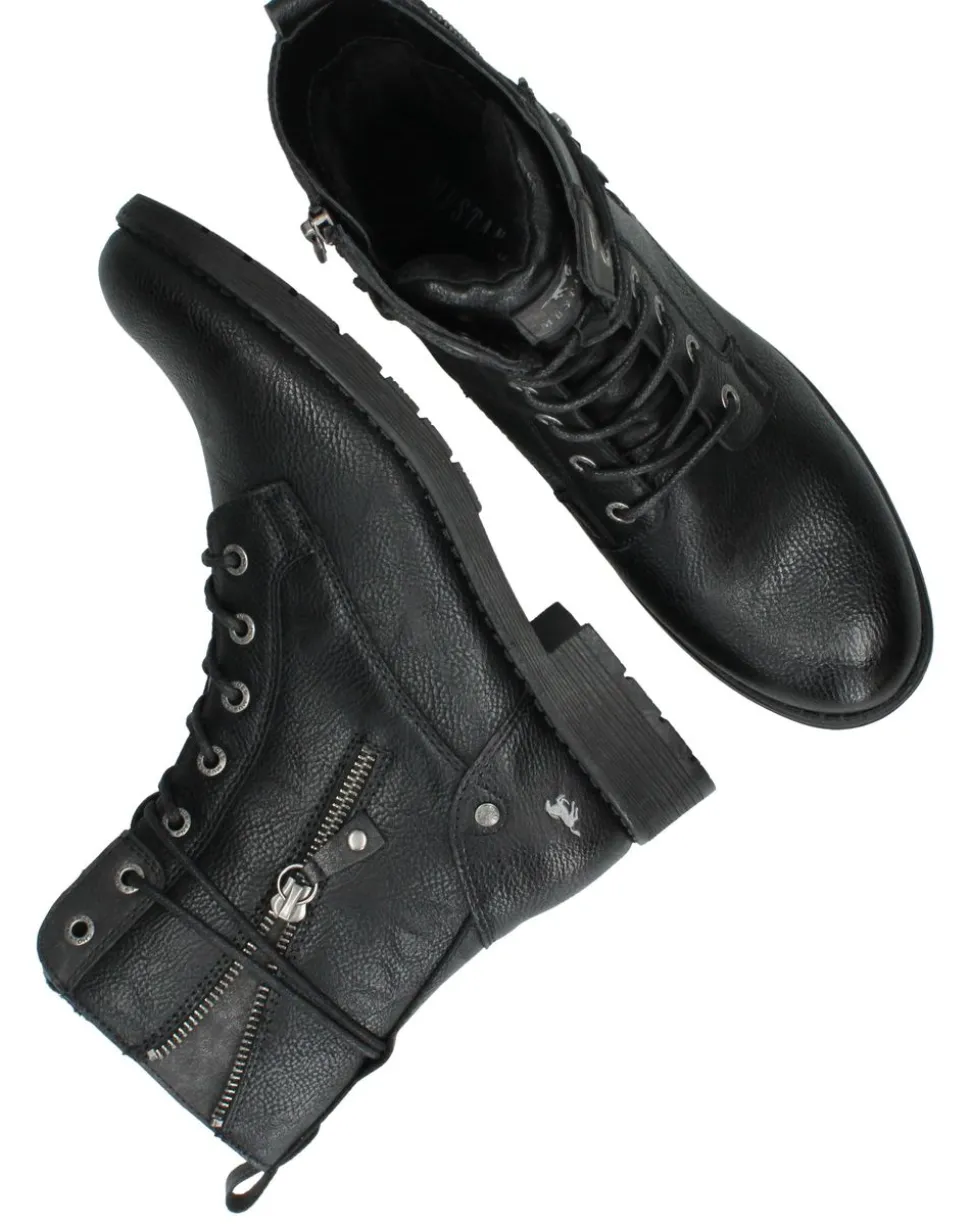 Mustang Veterboots Zwart Dames