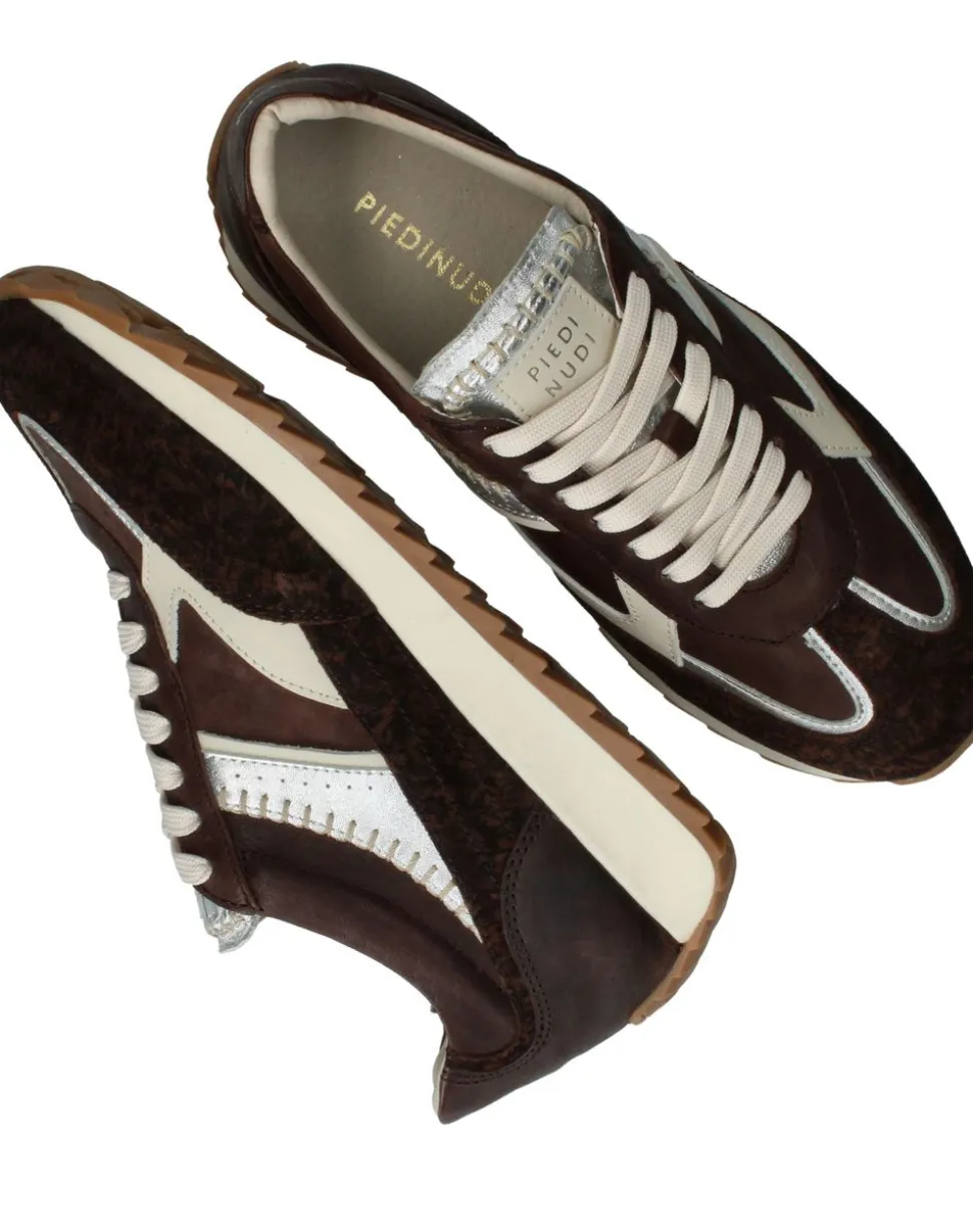 Piedi Nudi Sneakers Bruin Dames