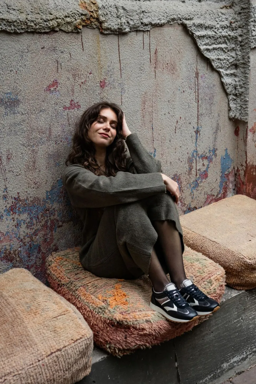 Piedi Nudi Sneakers Zwart Dames