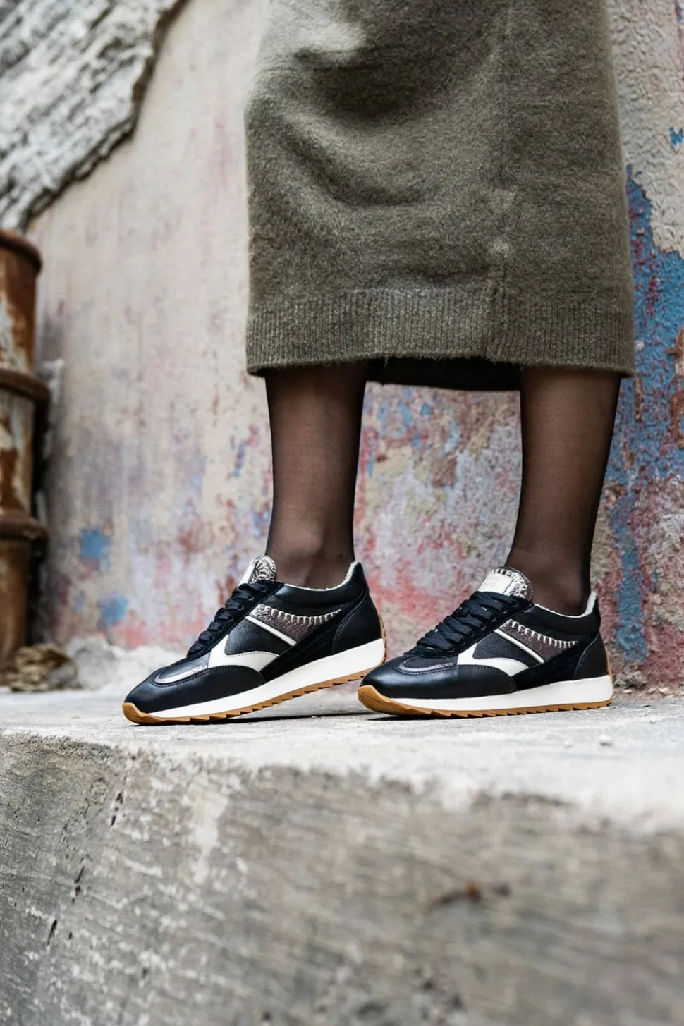 Piedi Nudi Sneakers Zwart Dames