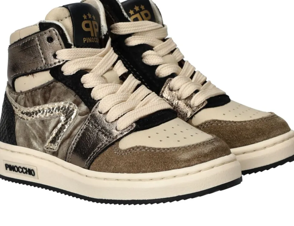 Pinocchio Sneakers Taupe Meisjes