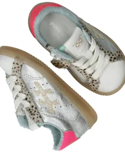 Pinocchio Sneakers Zilver Meisjes