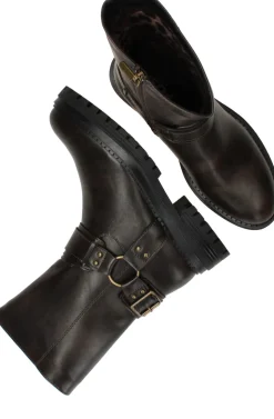 POSH by Poelman Bikerboots Bruin Dames