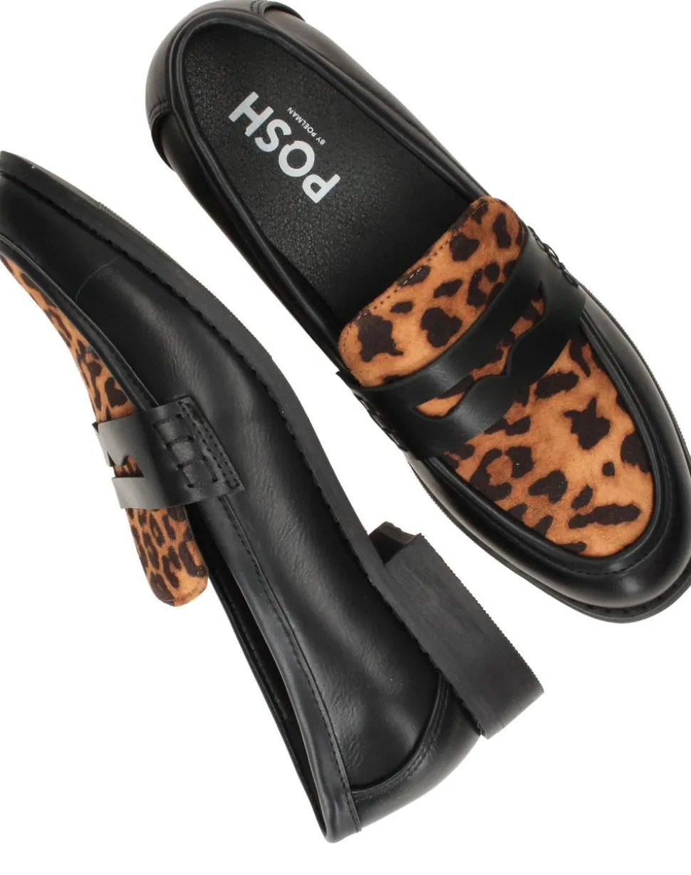 POSH by Poelman Loafers Zwart Dames
