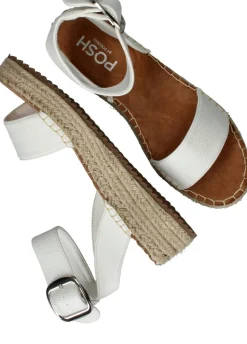 POSH by Poelman Sandalen Wit Dames