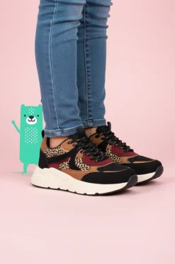 POSH by Poelman Sneakers Bruin Meisjes