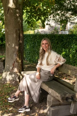 POSH by Poelman Sneakers Bruin Dames