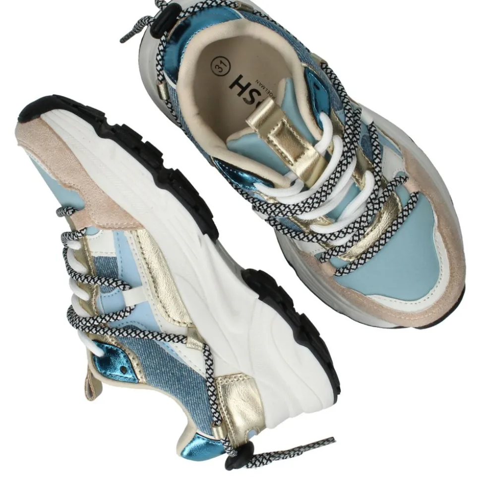 POSH by Poelman Sneakers Blauw Meisjes