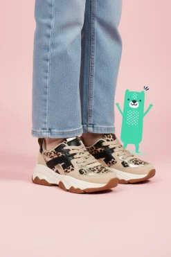 POSH by Poelman Sneakers Beige Meisjes