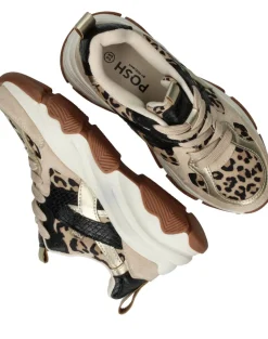 POSH by Poelman Sneakers Beige Meisjes